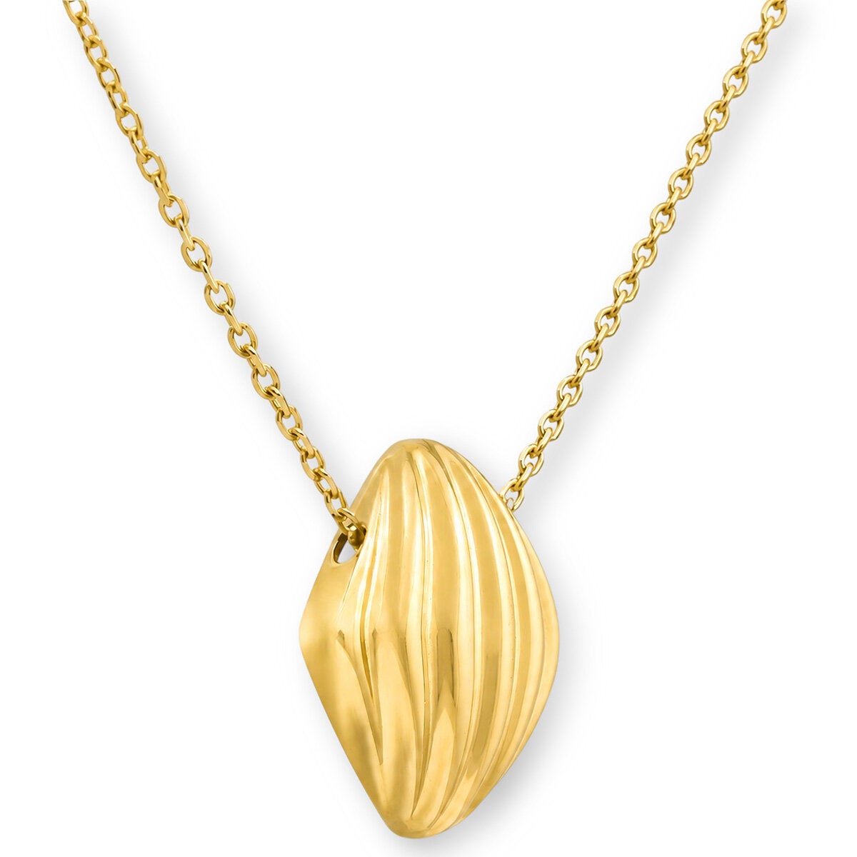 14ct Yellow Gold Textured Cushion Pendant 14ct Yellow Gold Textured Cushion Pendant