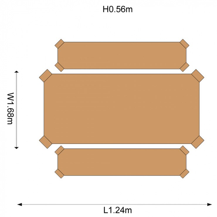 Plum Wooden Activity Table and Benches (3+ Years)