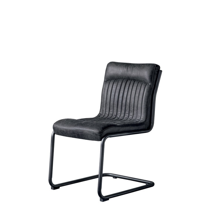 Gallery Capri Ebony Leather Dining Chair