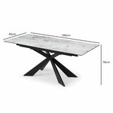 Table dimensions extended
