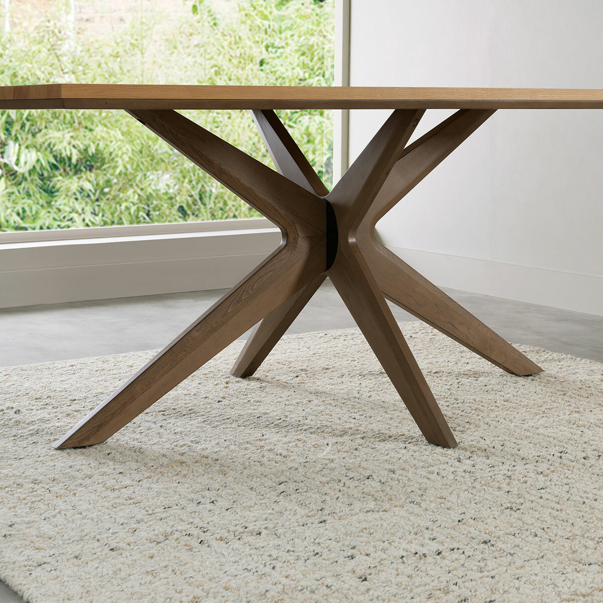 Bentley Designs Kristen Light Oak Dining Table, Seats 6