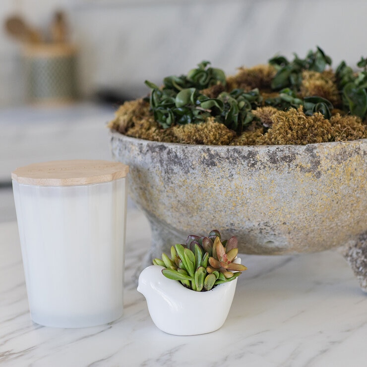 Sand and Fog Scalloped Candle (BASE)