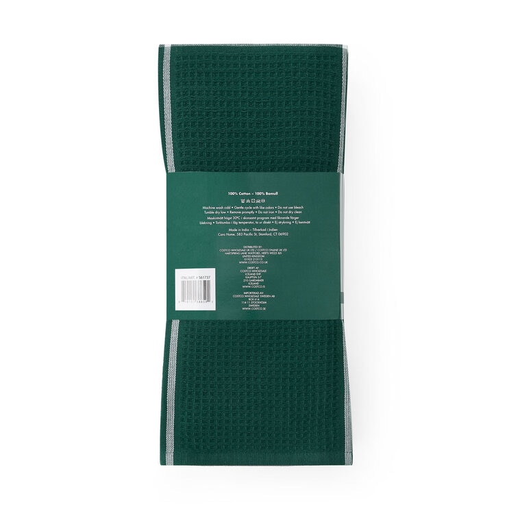 Caro Home Kitchen Towels 8 Pack, in Green