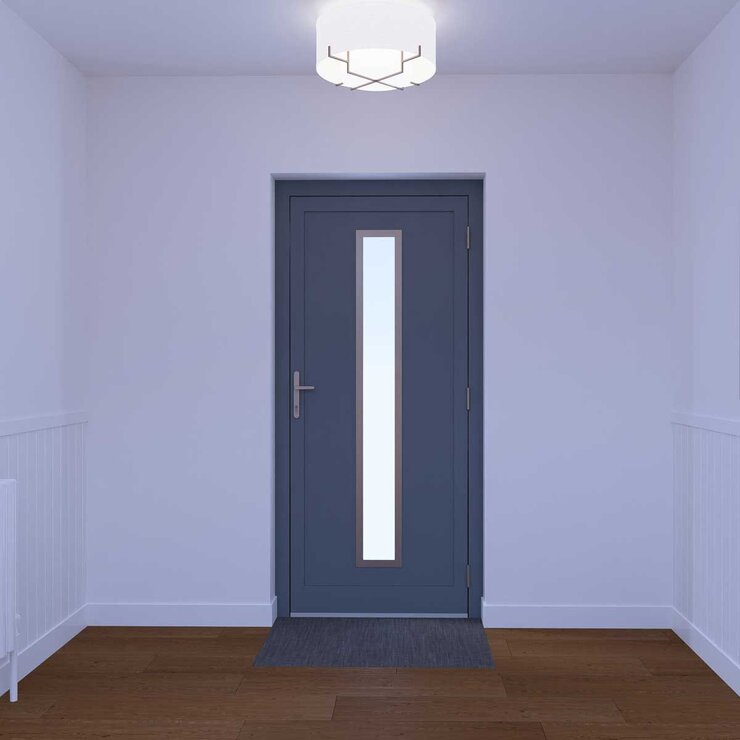 Dortech Patterdale Aluminium Front Door with Lever Handle