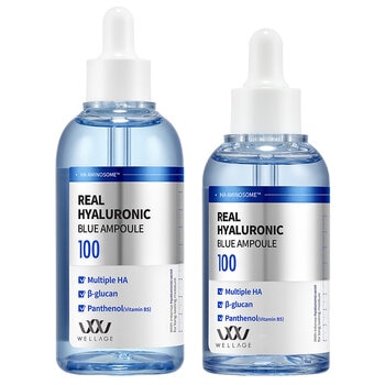 Wellage Real Hyaluronic Blue Ampoule, 100ML+60ML Wellage Real Hyaluronic Blue Ampoule, 100ML+60ML