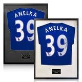 Nicolas Anelka Signed Framed Chelsea Football Shirt in 2 Options: White or Black Mount