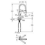 line drawing of tap