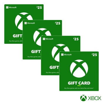 £100 Xbox Gift Cards Multipack (4 X £25)