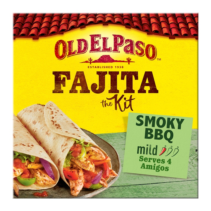 Old El Paso Smoky BBQ Fajita Kit, 4 x 500g Costco UK