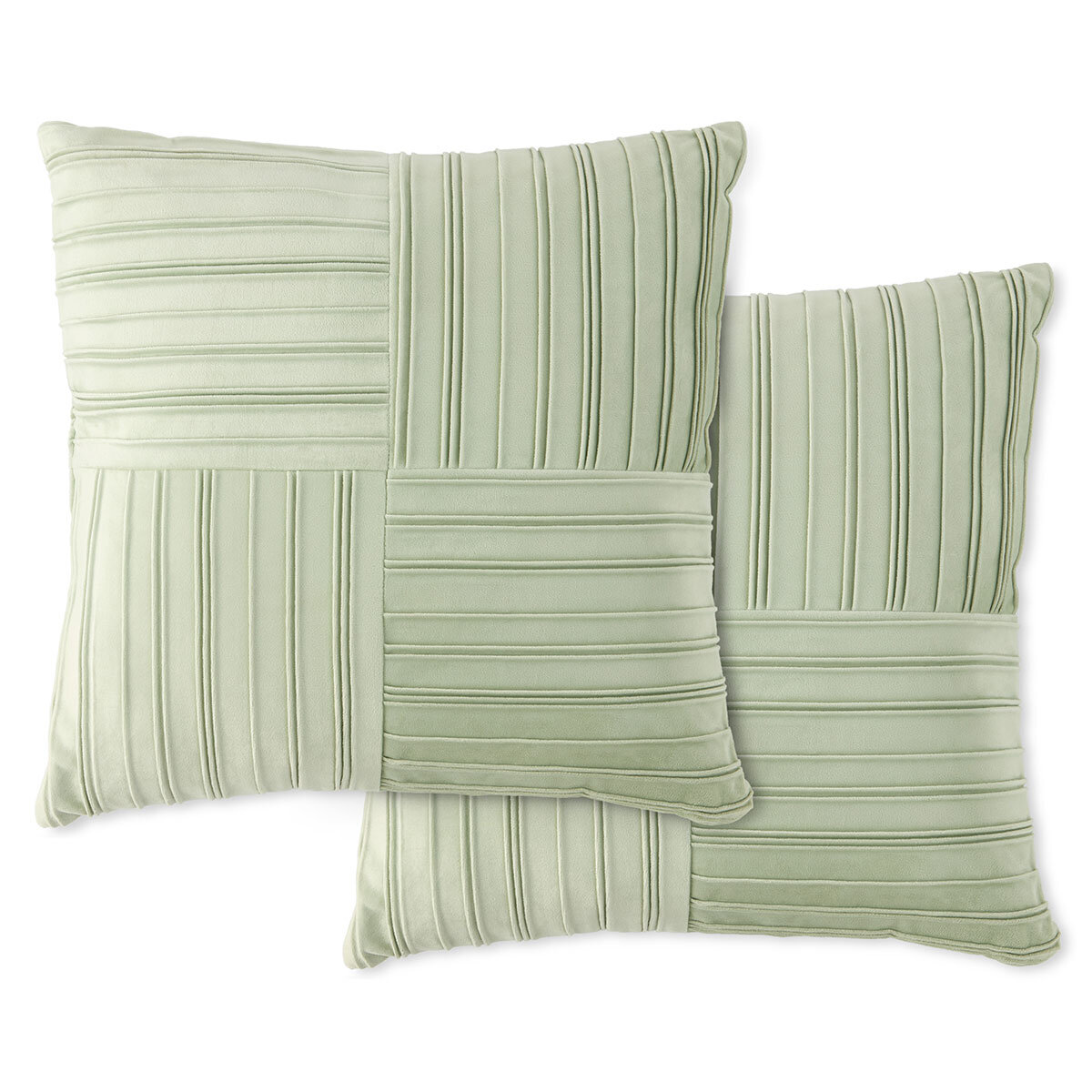 Velvet Pleated Cushion 2 Pack 50 x 50 cm Costco UK