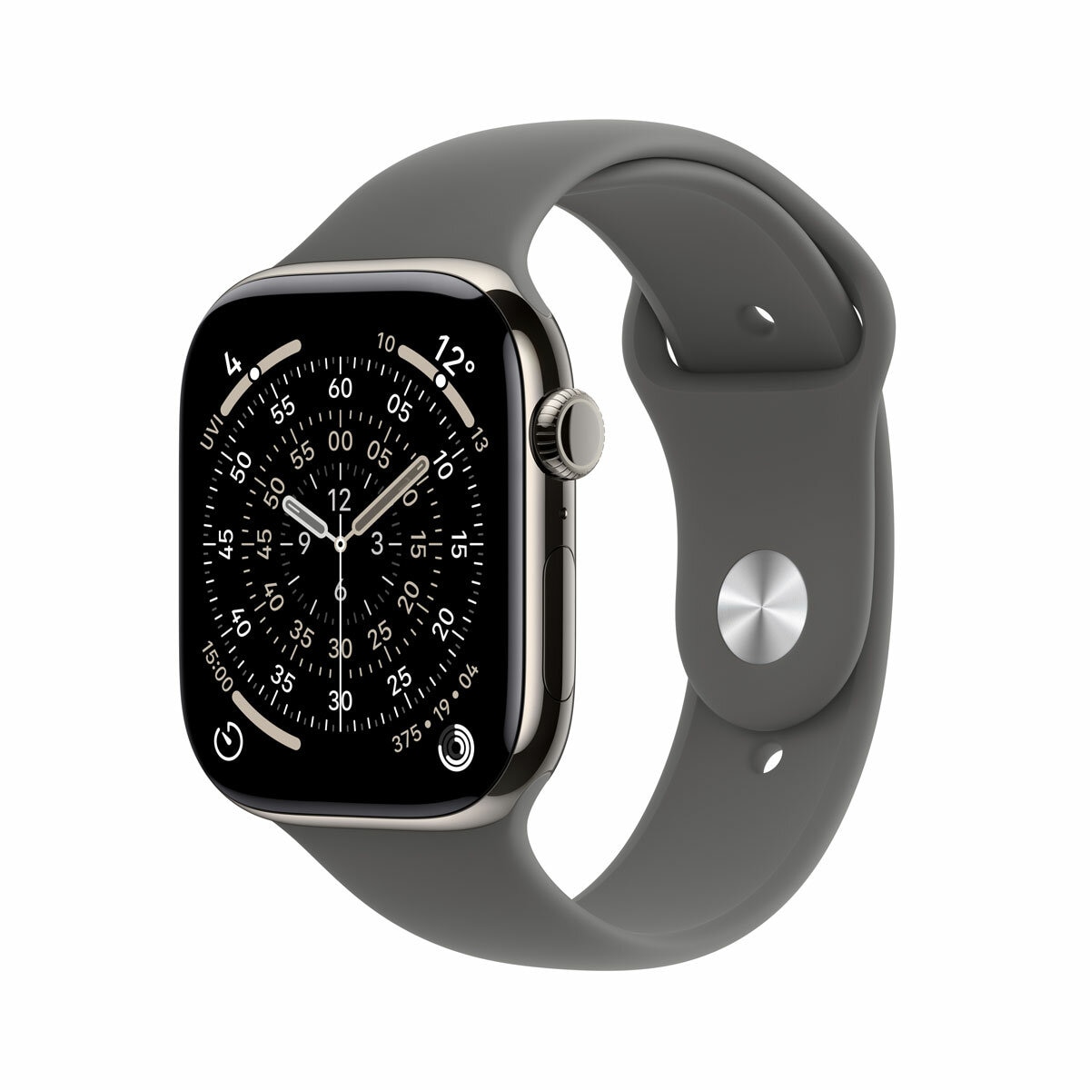Buy Apple Watch Series 11 GPS + Cellular, 46mm Natural Titanium Case with Stone Grey Sport Band - M/L, MFCX4MP/A at costco.co.uk