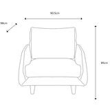 Gallery Oakwood Natural Fabric Armchair