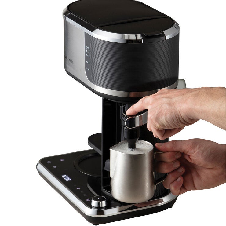 Image of Russell Hobbs Attentiv Coffee Bar showing milk frother Image of Russell Hobbs Attentiv Coffee Bar showing milk frother