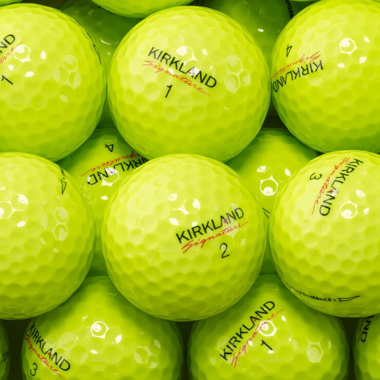 Studio image of a pile of golf balls Studio image of a pile of golf balls