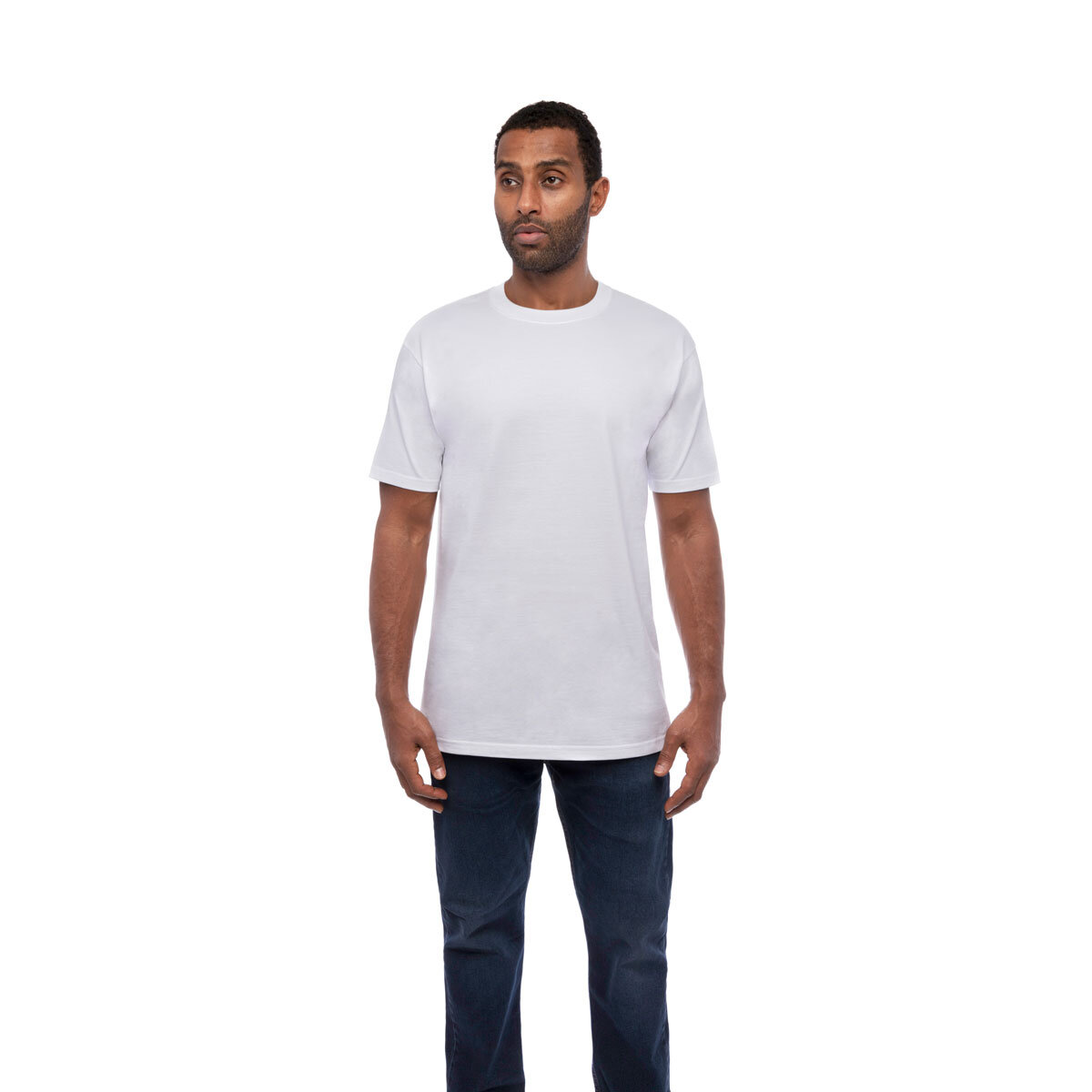 Kirkland Signature Men's Cotton Crewneck White T-Shirt, 6...