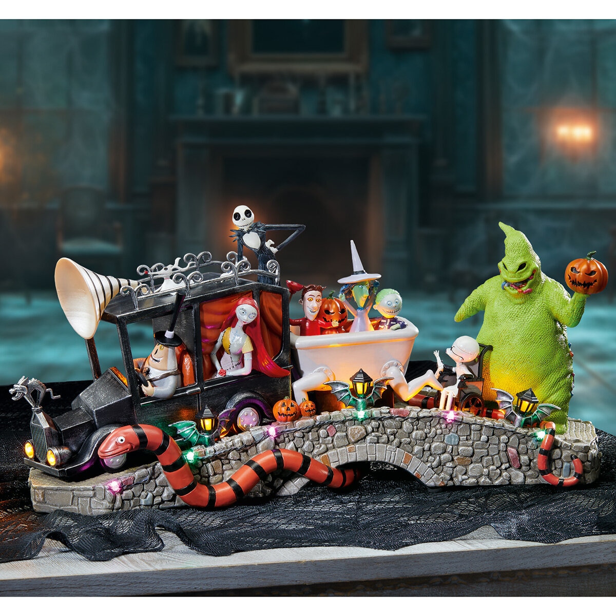 Disney The Nightmare Before Christmas Mayor’s Car Scene with Lights and Music