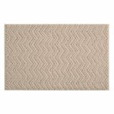 Nubby Chevron Bath Mat in Taupe, 56 x 91 cm