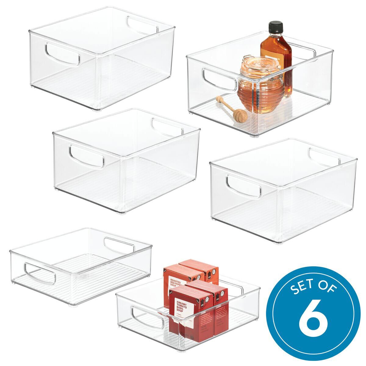 iDesign Set of 6 Pantry Bins Costco UK