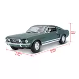 Maisto 1:18 Scale Highly Detailed Die Cast Vehicles: 2020 Mustang Shelby GT500 & 1967 Ford Mustang GTA Fastback - 2 Pack (3+ Years)