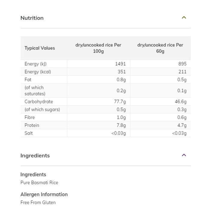 Nutritional Information