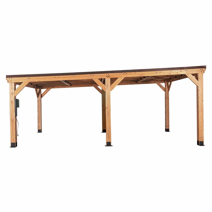 Backyard Discovery Kingsport 20ft x 12ft Wooden Carport