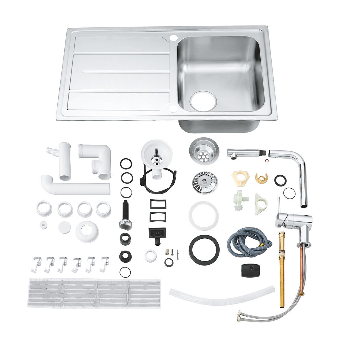 GROHE K500 Stainless Steel Kitchen Sink and Minta SingleLever Mixer