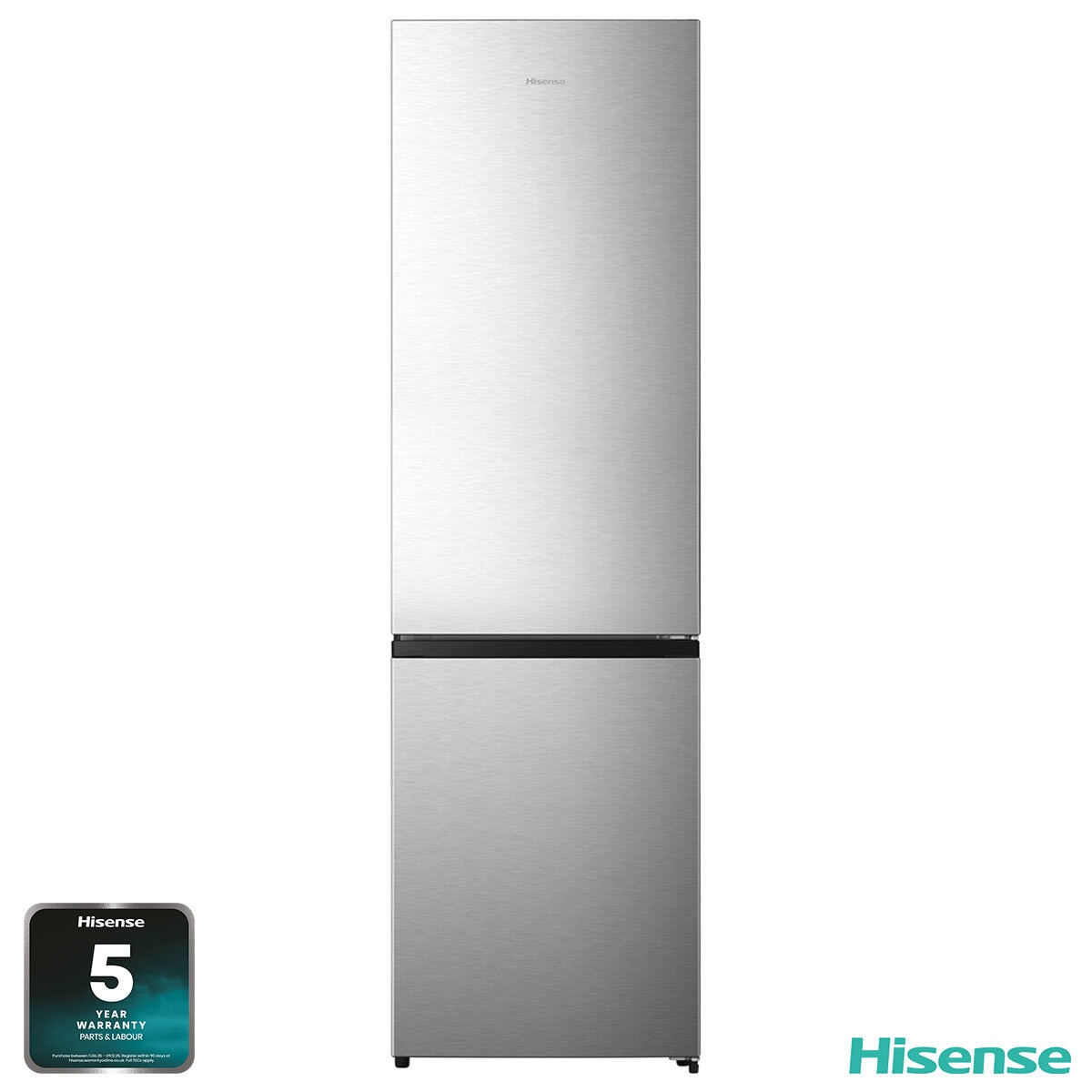 Hisense RB440N4ACA, Fridge Freezer, A Rated in Stainless Steel