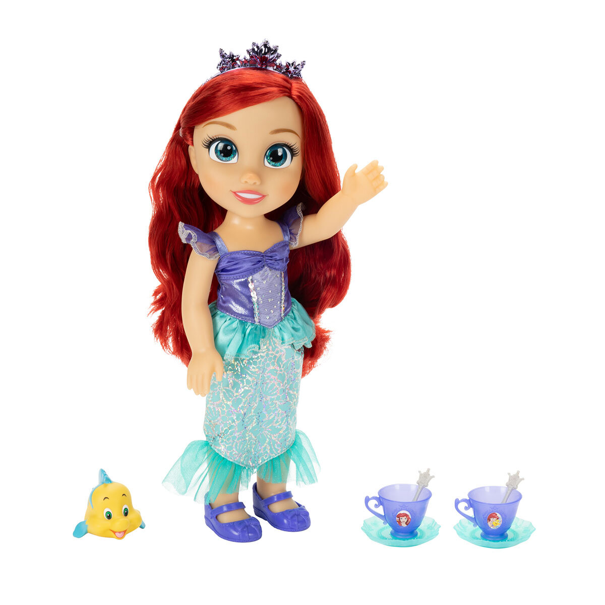 Buy Disney Tea Time Party Doll Ariel & Flounder Side of Box at Costco.co.uk