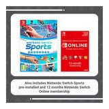 Nintendo Switch Neon Console with Switch Sports Set plus Switch Online 12 Months Subscription