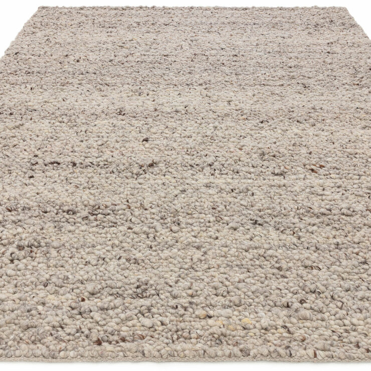 Adler Bouclé Wool Silver Rug, in 3 Sizes Adler Bouclé Wool Silver Rug, in 3 Sizes