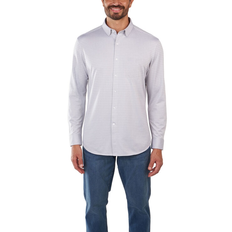 Kirkland Signature Men's Knit Dress Shirt