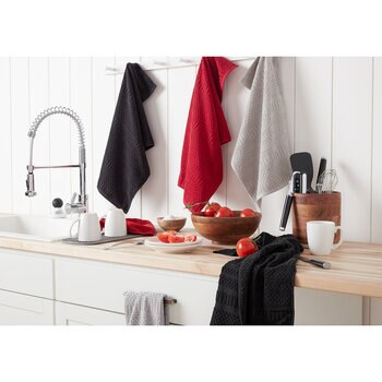 KitchenAid Cotton Kitchen Towels, 6 Pack in 3 Colours  