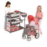 Twin Doll Play Set with Twin Doll Stroller and Twin Doll Play Centre