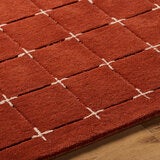 Livabliss Brook Orange Wool Rug, In 2 Sizes Livabliss Brook Orange Wool Rug, In 2 Sizes