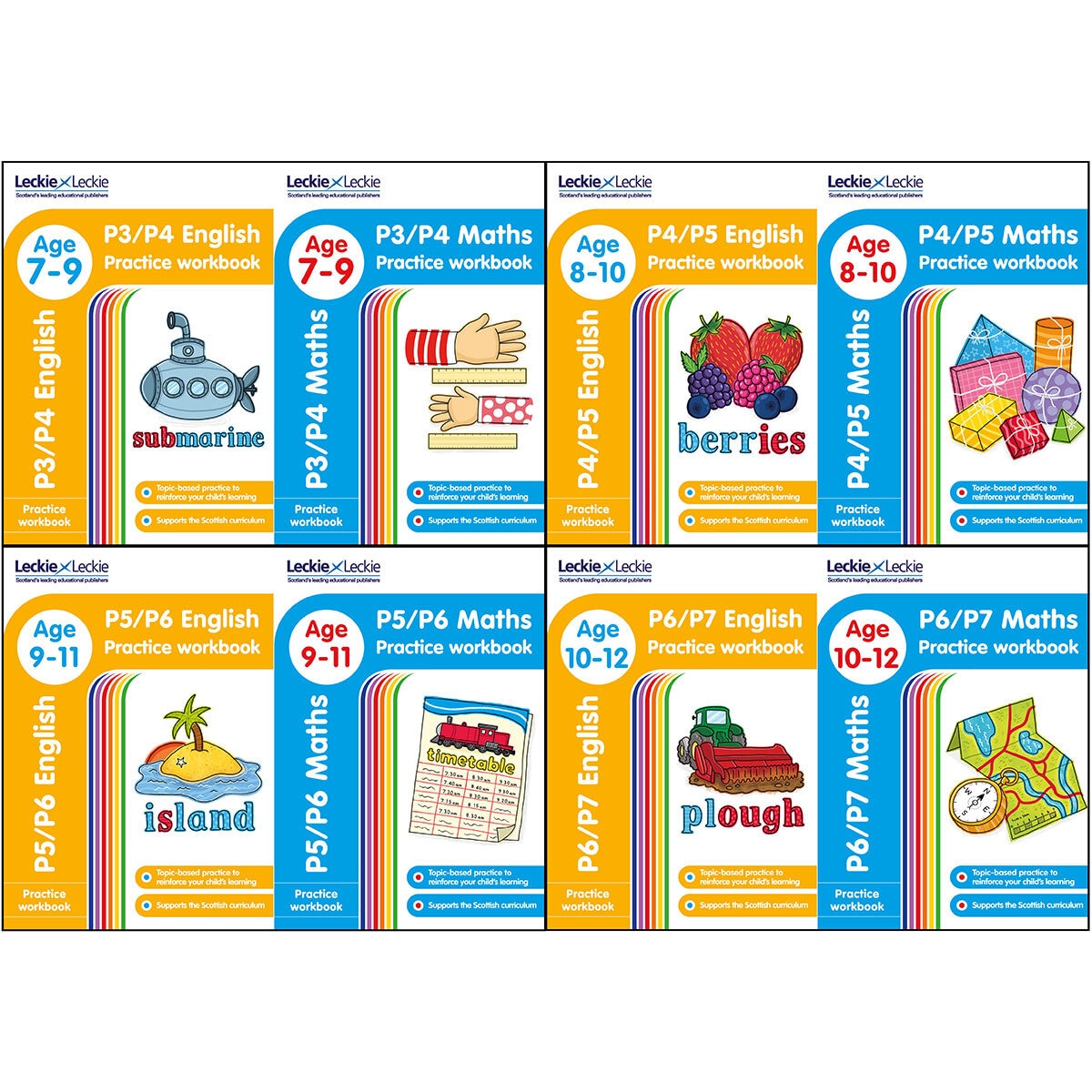 Leckie Primary 2Book Pack in 4 Options