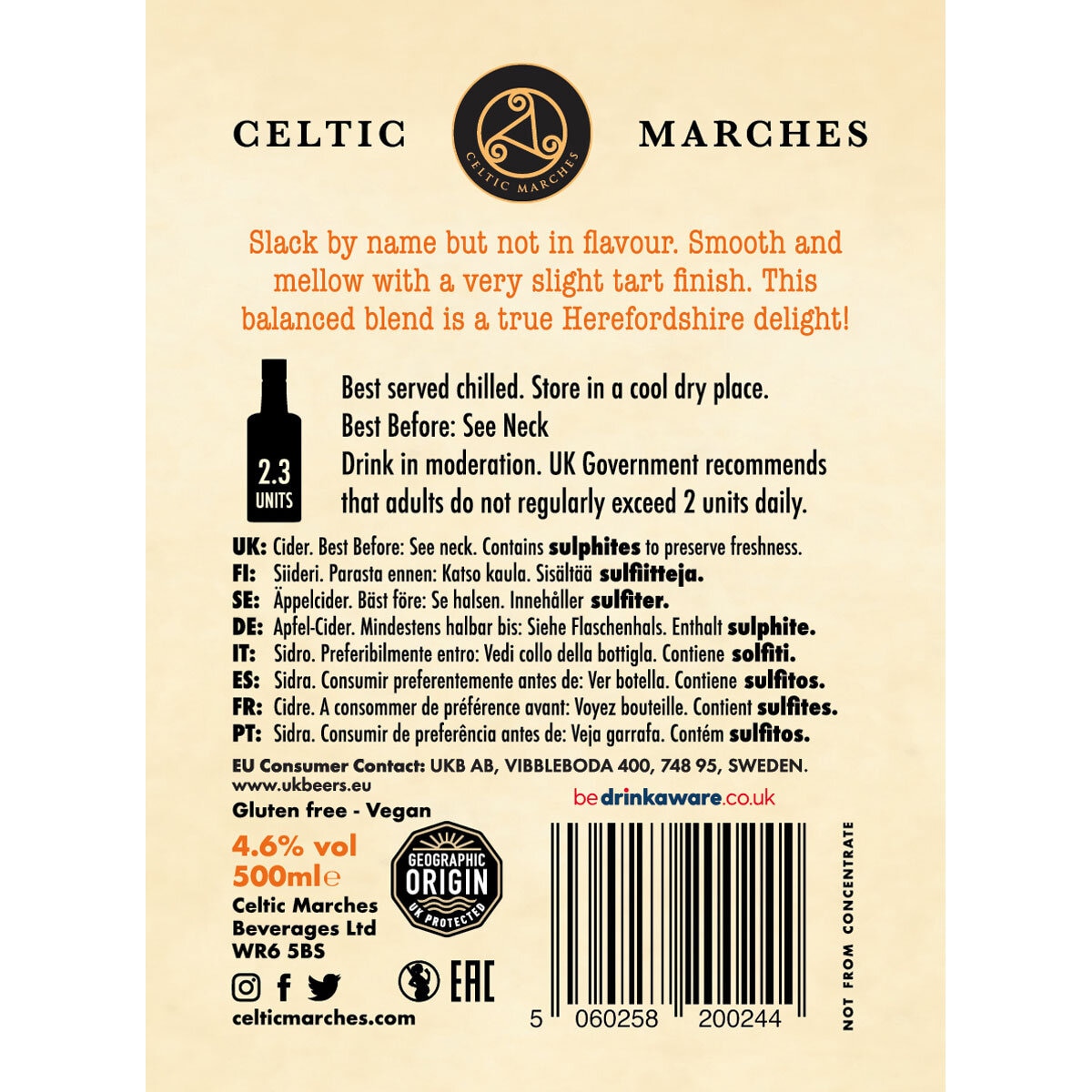 Celtic Marches Apple Cider 3 x 500ml x 3 Gift Packs