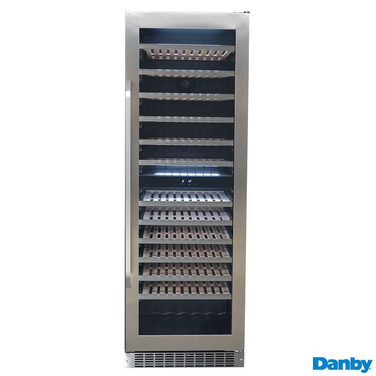 Danby Dwc398kd1bss 135 Bottle Freestanding Dual Zone Wine Cooler In Stainless Steel Costco Uk