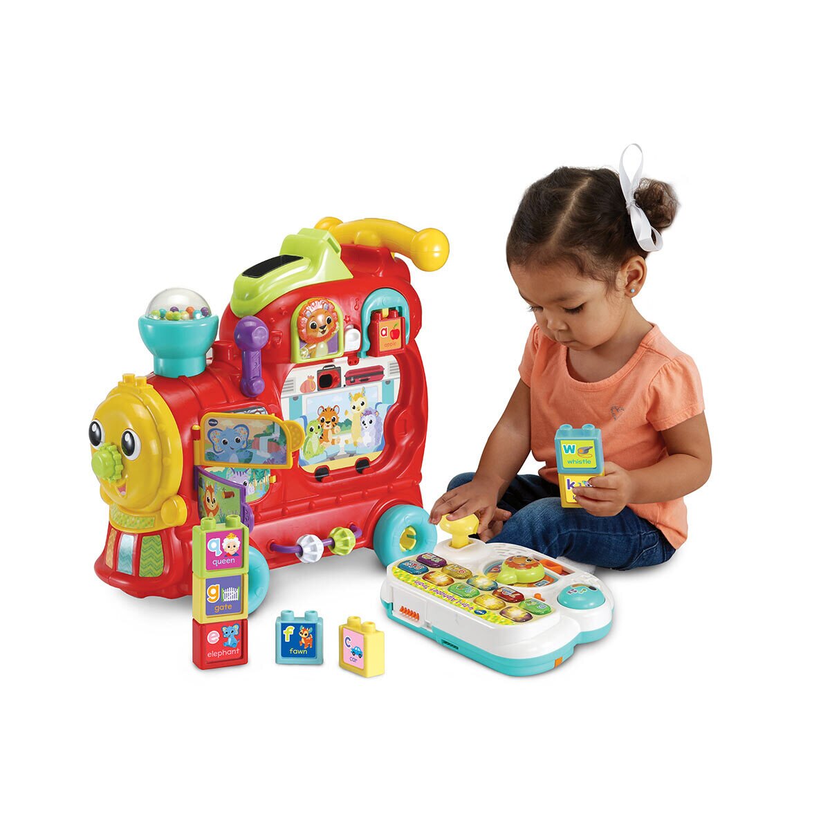 Buy VTech 4-in-1 Alphabet Train Set Lifestyle4 Image at Costco.co.uk