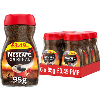 Nescafé Original Instant Coffee PMP £3.49, 6 x 95g
