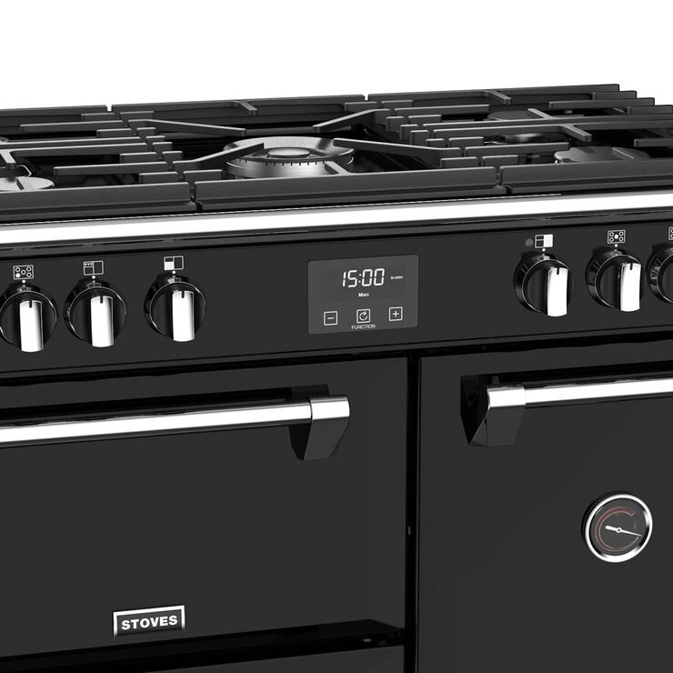 Stoves Richmond S900G, 90cm Gas Range Cooker A Rating in Black Costco UK