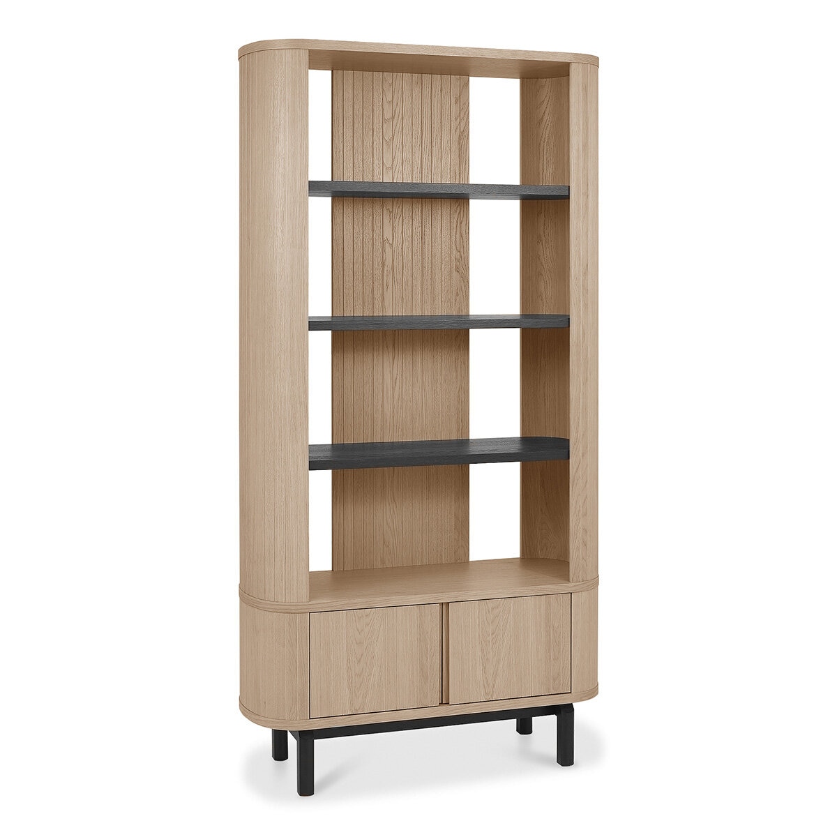 Bentley Designs Vega Scandi Light Oak Open Display Bookcase