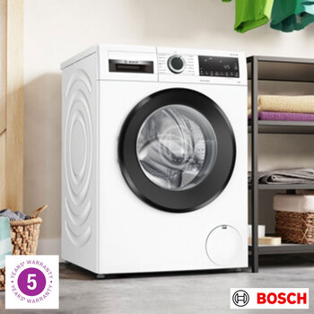 Bosch WGG24400GB Series 6, 9kg, 1400rpm Washing Machine, A Rated in White