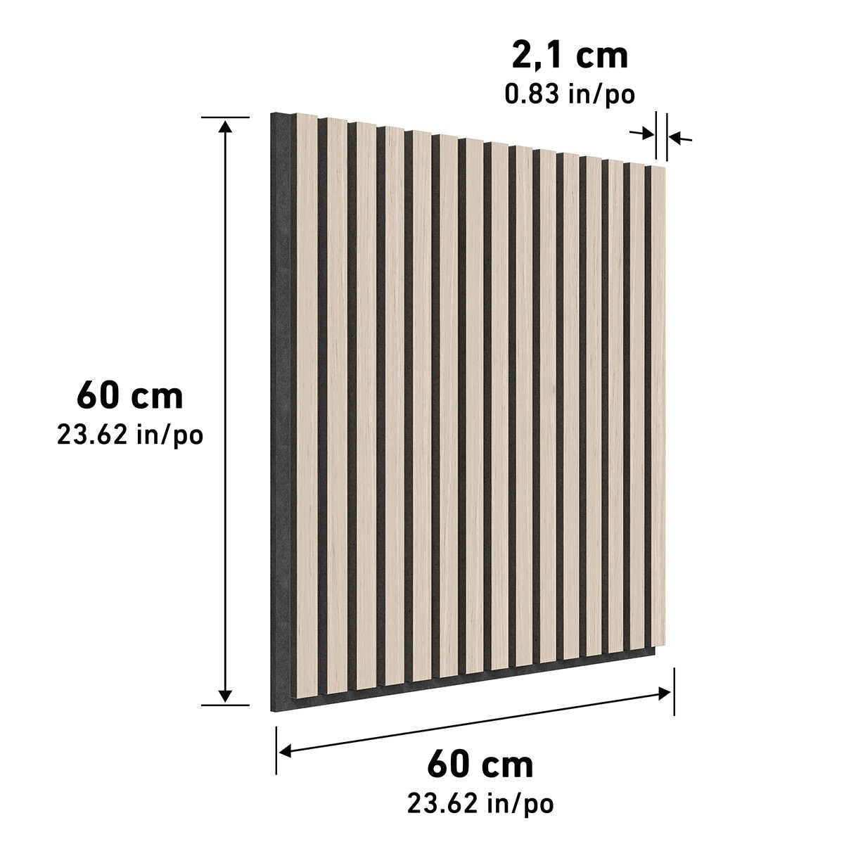 Artika Sonolok Acoustic Wall Panel Set in Light Grey / Ash & Black, 4 Pack