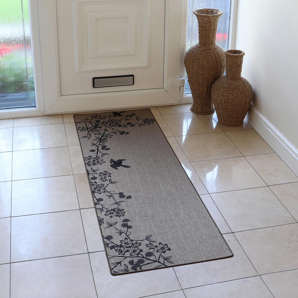 JVL Elegance Doormat and Runner Mat Pack in Swallow Design Costco UK