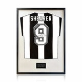 Alan Shearer Signed Newcastle Shirt Football Shirt in White Alan Shearer Signed Newcastle Shirt Football Shirt in White