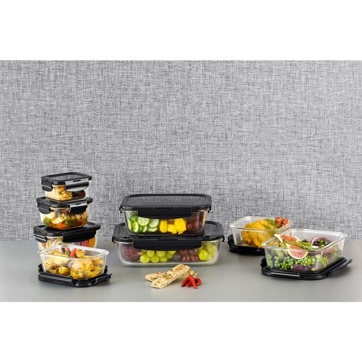 LOCK & LOCK Oven Glass Food Storage Containers, 8 Piece Set with Lids