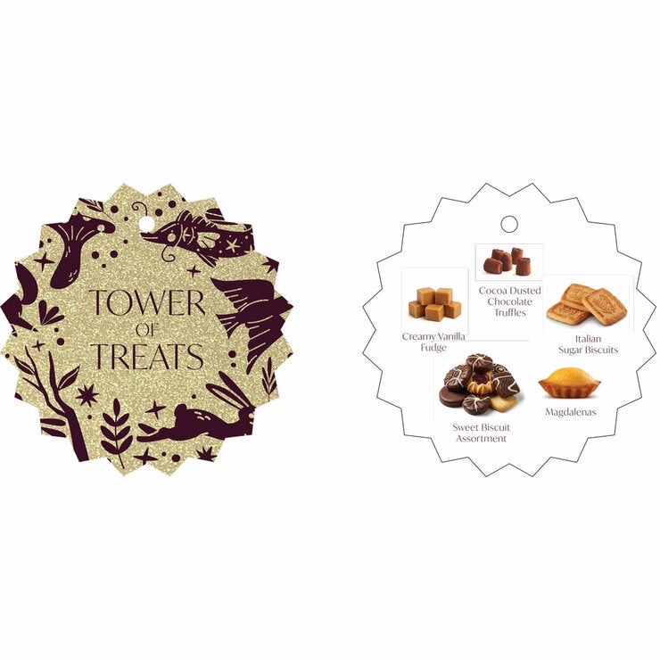 Festive Tower of Treats, 2.2kg in Gold