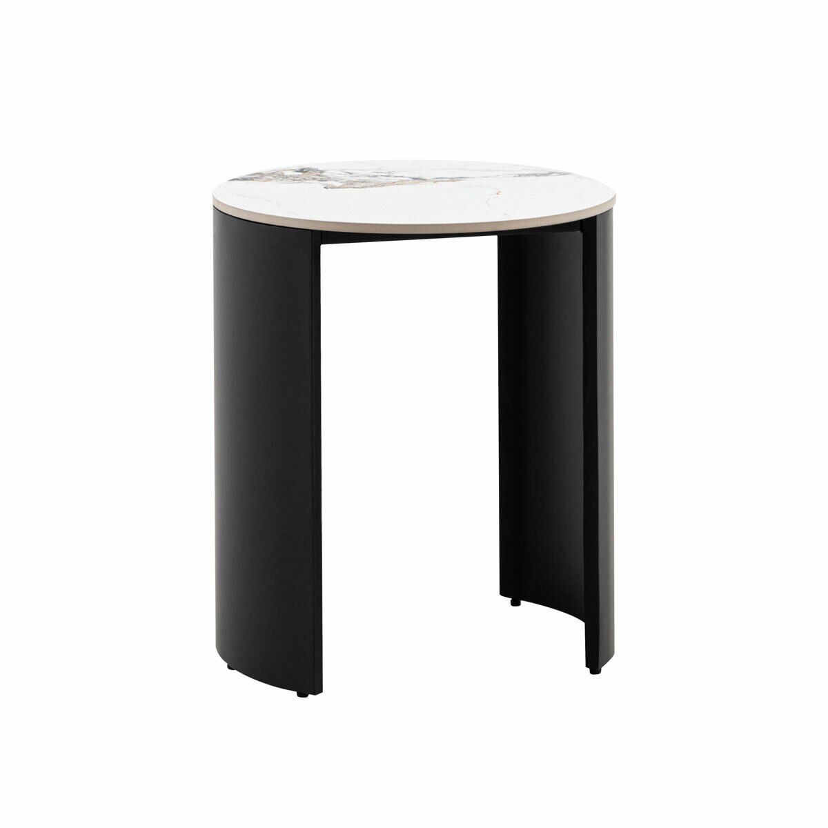 Gallery Marzio White Marble Side Table Gallery Marzio White Marble Side Table