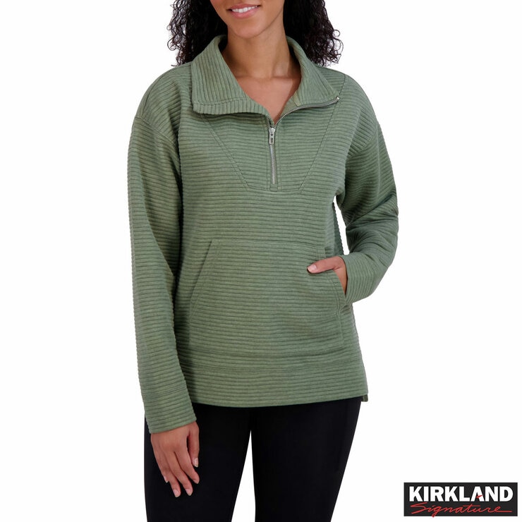 Kirkland Signature Ladies Ottoman 1/2 Zip Kirkland Signature Ladies Ottoman 1/2 Zip