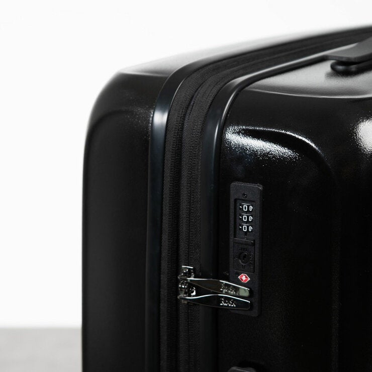 Rock Legacy Hardshell Suitcase 3pc set in Black